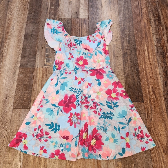 Girl's Floral Dress - Picture 2 of 3